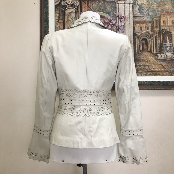 Georgiou Studio 💯 % Leather Jacket Size 2 - Picture 4 of 7